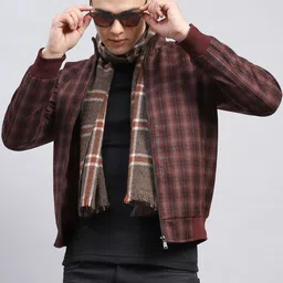 Monte Carlo Men Checked Mock Collar Jacket image 5