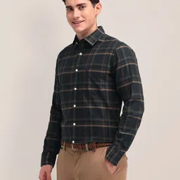 U.S. Polo Assn. Men Tailored Fit Opaque Checked Casual Shirt-picture-37