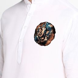 PulseIQ Men Ethnic Motifs Printed Regular Kurta with Pyjamas image 5
