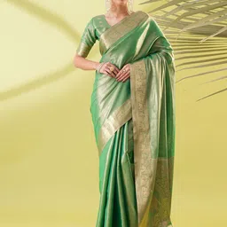 SILKWEAR Woven Design Zari Pure Silk Kanjeevaram Saree-picture-51