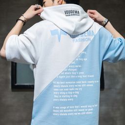 KPOP Men Colourblocked Hooded Sweatshirt-picture-19