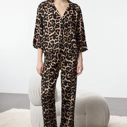 Trendyol Women Printed Night suit-image-58