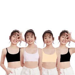 Girls Beginners Non Padded Teenager Full Coverage Cotton Bra-36