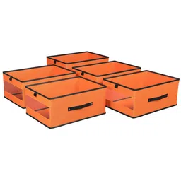 Kuber Industries Orange Set of 5 Regular Multi-Utility Organisers image 2