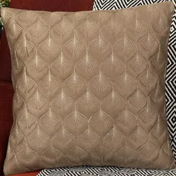 TANLOOMS Brown Velvet Cushion Cover-image-67