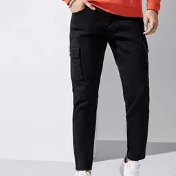 MASTERLY WEFT Men Super Relaxed Fit Low Distress Stretchable Jeans-image-82
