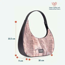 ZOUK Printed Half Moon Shoulder Bag image 5