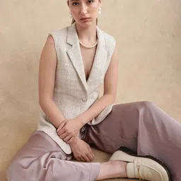 RAREISM Women Woven Waistcoat-picture-36