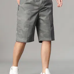 HERE&NOW Men Camouflage Printed Cotton Shorts-picture-15