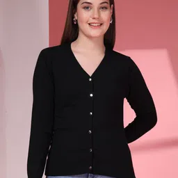 Juelle Women Woollen Cardigan Sweater-image-32