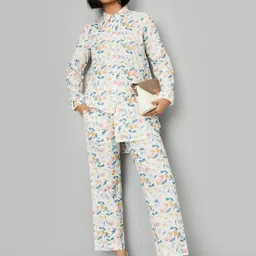 max Abstract Printed Shirt With Trouser-image-3