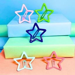 MANSIYAORANGE Women Set of 5 Embellished Tic Tac Hair Clip-44