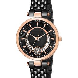Gopal Shopcart Unisex Embellished Dial & Bracelet Style Analogue Watch Csamon_22_Black-image-24