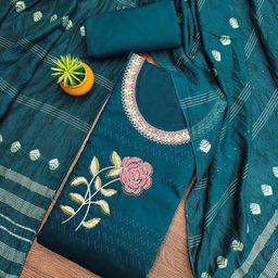 KALINI Printed Unstitched Dress Material-image-65