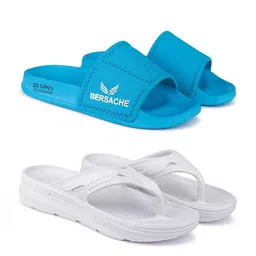 BERSACHE Men Pack of 2 Thong Flip-Flops And Sliders-image-69