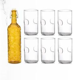 SOMIL Yellow Glass Airtight Can Bottle-image-98