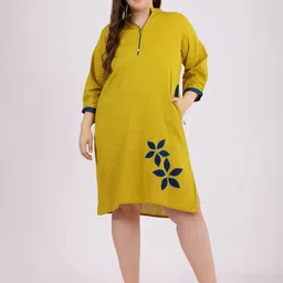 Curvy Lane Embroidered A-Line Plus Size Dress-picture-13
