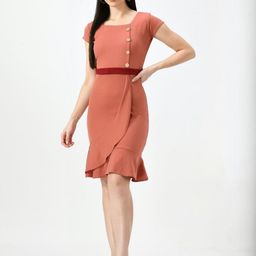 Brainbees Applique Bodycon Dress-image-47