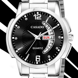 CASADO Men Dial & Bracelet Style Straps Analogue Watch CSD-635-BLACK-SILVER-DD-picture-14