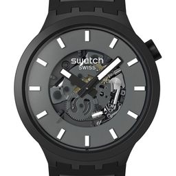 Swatch Unisex Skeleton Dial & Straps Analogue Watch SB05B113-60