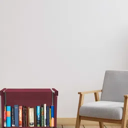 Decent Hut Maroon 2 Tier Multipurpose Book Shelf-picture-16