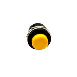Yellow R13-507 16MM 2PIN Momentary Self- Reset Round Cap Push Button Switch image 2
