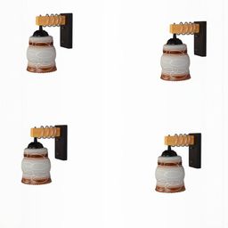 SOMIL Brown Glass Cylinder Printed Wall Lamps-image-95