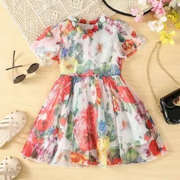 Miss & Chief Embellished Georgette A-Line Dress-picture-48