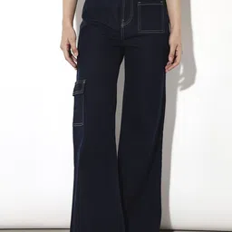 ONLY Women Flared High-Rise Stretchable Jeans-picture-15
