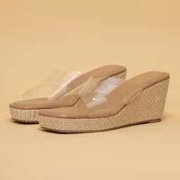 ERIDANI Textured Wedge Sandals-15