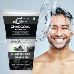 riffway Set Of 3 Charcoal Face Wash For Oil Control & Acne Defense - 200 ml Each image 3