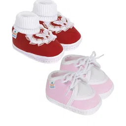 NESKA MODA Maroon Cotton Booties-picture-40