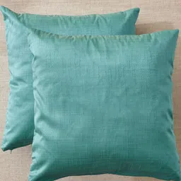 Home Centre Wesley Teal Set Of 2 Square Cushion Covers-22