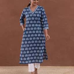 MAAND Women Ethnic Motifs Printed Kurta-picture-47