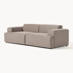 nestroots ComfortHaven Mouse Grey 2 Seater Sofa image 3