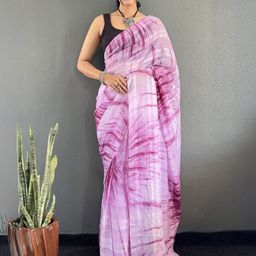 V3 FASHION STUDIO Women Tie and Dye Pure Georgette Saree-image-42