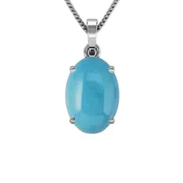 GenZcomplex Silver-Plated Oval Pendants-47