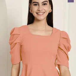 Tromko Puff Sleeve Top-image-41