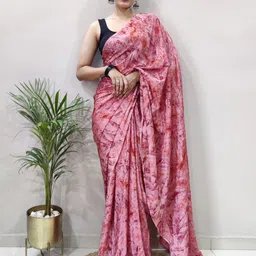 Anouk Rustic Poly Chiffon Ready to Wear Saree-image-60