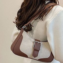 LULU & SKY Colourblocked PU Shopper Hobo Bag-image-34