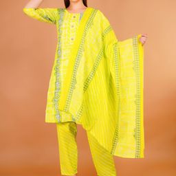 Zionity Women Printed Kurta with Pyjamas & Dupatta-image-66