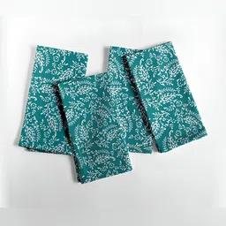 Vargottam 12 Piece Blue & White Printed Cotton Table Napkins-picture-11