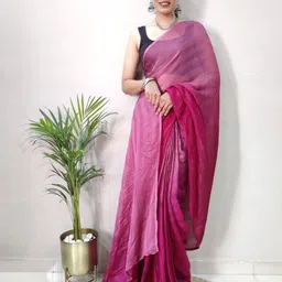 DIVASTRI Pure Chiffon Ready to Wear Jamdani Saree-image-67