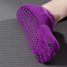 BAESD Women Non-Slip Anti-Skid Ankle Length Yoga Socks image 3