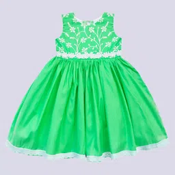 STANWELLS KIDS Girls Floral Embroidered Fit & Flare Dress-7