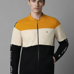 Louis Philippe Jeans Men Colourblocked Pure Cotton Sweatshirt-image-50