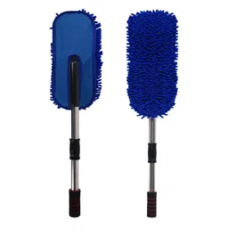 Kuber Industries Blue 2 piece Solid PVC Bath Accessories Set-4