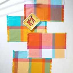 FREEDOM TREE 4-Pcs Blue & Yellow Printed Cotton Table Placemats-image-56