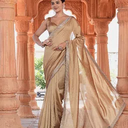 Sanwariya Embellished Silk Beads and Stones Silk Blend Saree-picture-3