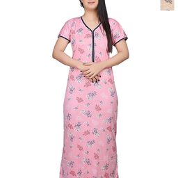 G4Girl Printed Maxi Nightdress-image-89